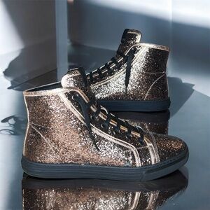 Gucci Nappa Glitter Galactica high top Sneakers